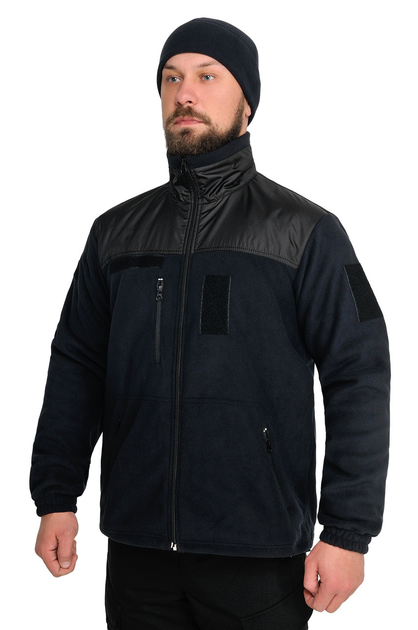 Тактична флісова кофта WinTac Jacket Dark blue Ultrasoft М-300 XXS темно синя - изображение 1