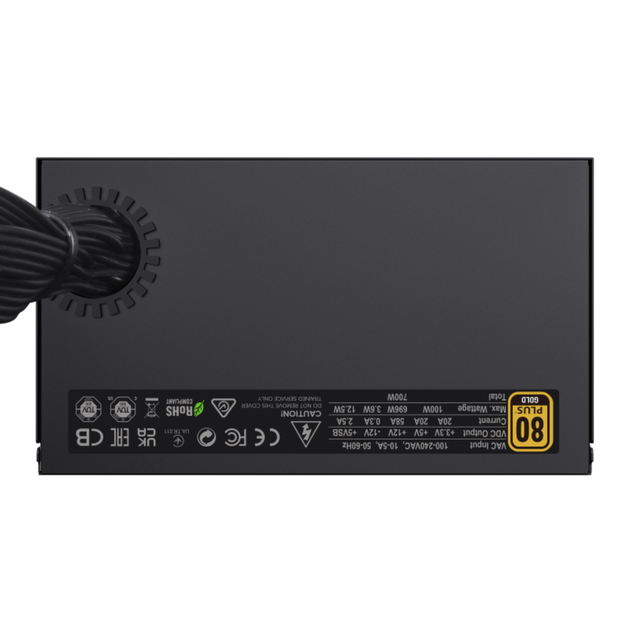 Блок питания GameMax GX-700 700Вт 80+ Gold Черный - изображение 7