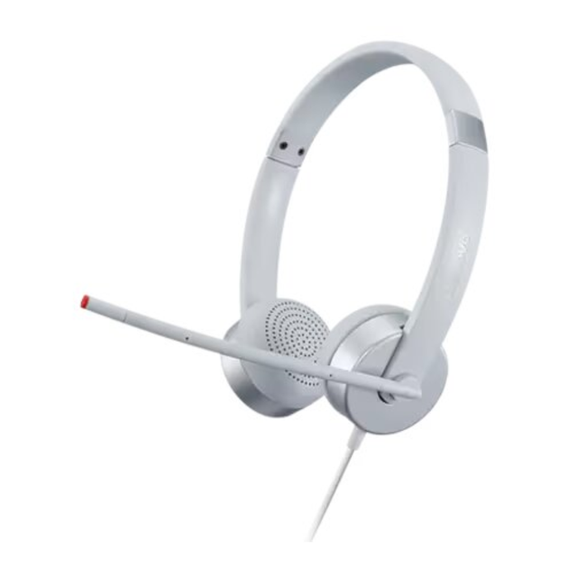 Гарнитура Lenovo 110 Stereo USB Headset Серебристый (GXD1E71385) - изображение 2
