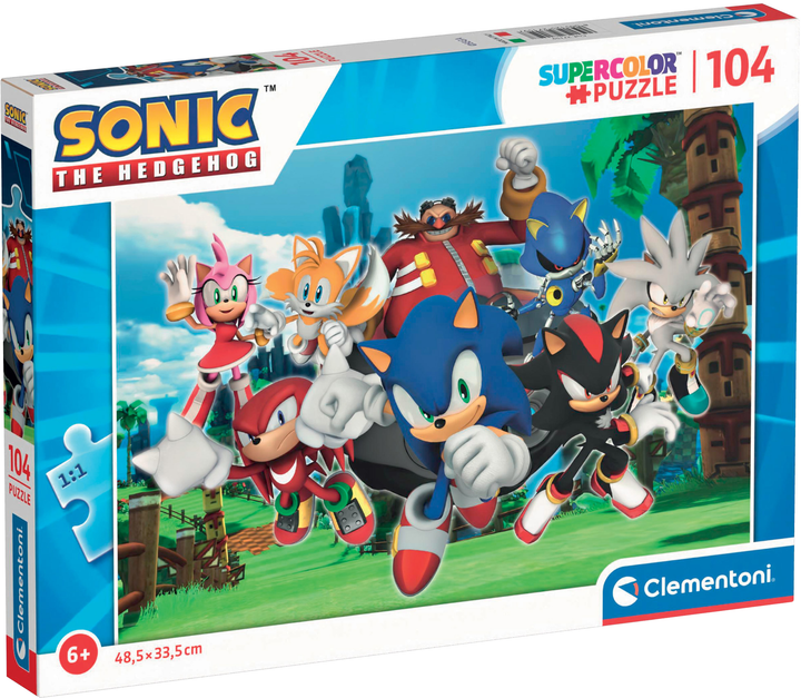 Puzzle Clementoni Sonic 104 elementy 27159 (8005125271597) - obraz 1