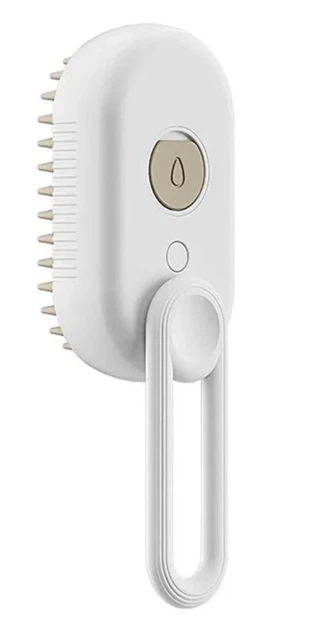 Парова щітка спрей парова Pet Spray Massage Brush 3в1 для собак і кішок Білий - зображення 2