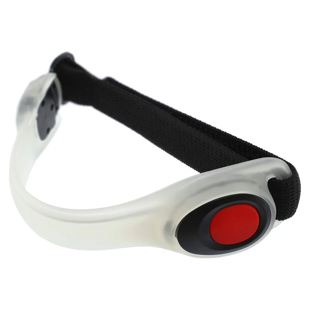 Браслет светоотражающий на руку Zelart AP01 длина 19см White-Black-Red - изображение 2