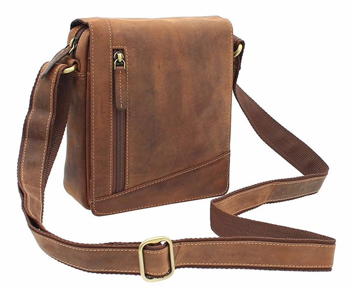 Мужская кожаная сумка через плечо Visconti S7 Messenger Bag A5 (Oil Tan) - Фото 5 Мужская кожаная сумка через плечо Visconti S7 Messenger Bag A5 (Oil Tan) - изображение 5