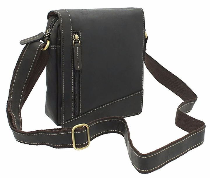 Мужская кожаная сумка через плечо Visconti S7 Messenger Bag A5 (Oil Brown) - Фото 5 Мужская кожаная сумка через плечо Visconti S7 Messenger Bag A5 (Oil Brown) - изображение 5