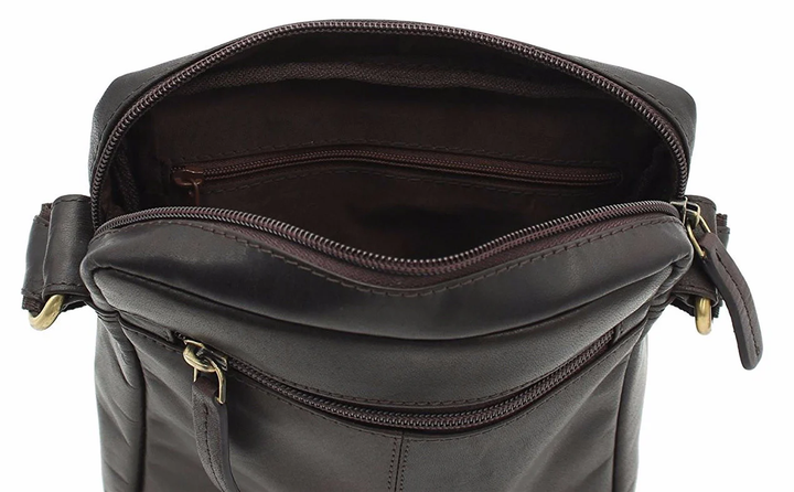 Чоловіча шкіряна сумка через плече Visconti S7 Messenger Bag A5 (Brown) - Фото 8 Чоловіча шкіряна сумка через плече Visconti S7 Messenger Bag A5 (Brown) - зображення 8