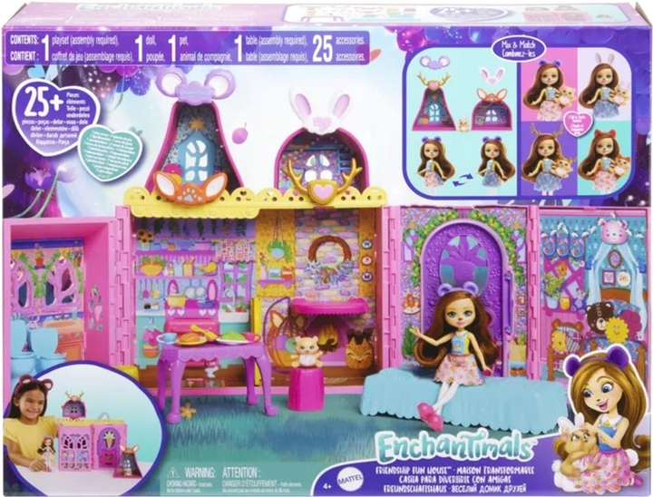 Zestaw do zabawy Mattel Enchantimals Dom Przyjaciół (0194735233175) - obraz 1