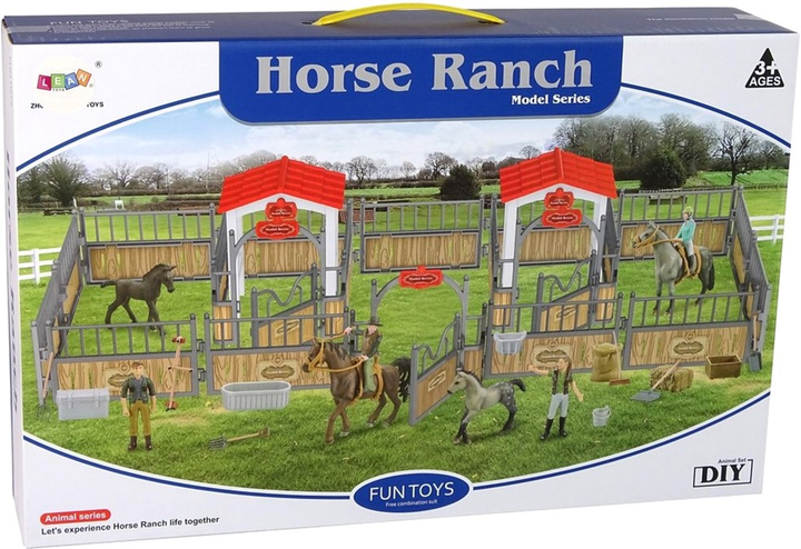 Ігровий набір Leantoys Horse Ranch Ранчо з аксесуарами (5905214971953) - зображення 1