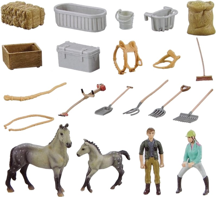 Zestaw do zabawy LEAN Toys Horse Ranch Ranczo z akcesoriami (5905214971953) - obraz 3