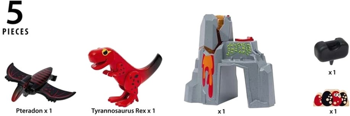 Ігровий набір Ravensburger Brio World Dino Вулкан з аксесуарами (7312350360929) - зображення 10