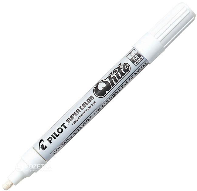 Marker permanentny Pilot Super Colour biały 2 mm SS-WM (4902505088032) - obraz 1