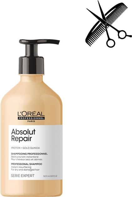 Акція на Професійний шампунь L'Oreal Professionnel Serie Expert Absolut Repair для сухого та пошкодженого волосся 500 мл від Rozetka