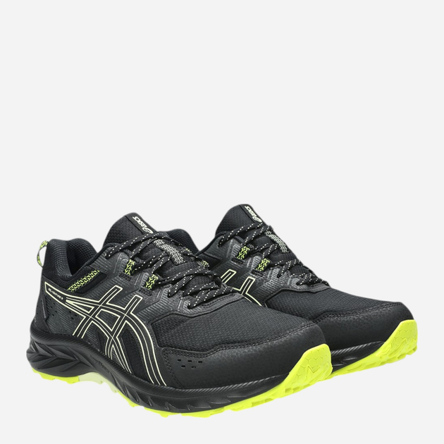 Чоловічі кросівки для бігу ASICS Gel-Venture 1011B705-003 40 (7US) 25.2 см Чорний/Світло-зелений (4550457727815) - зображення 2