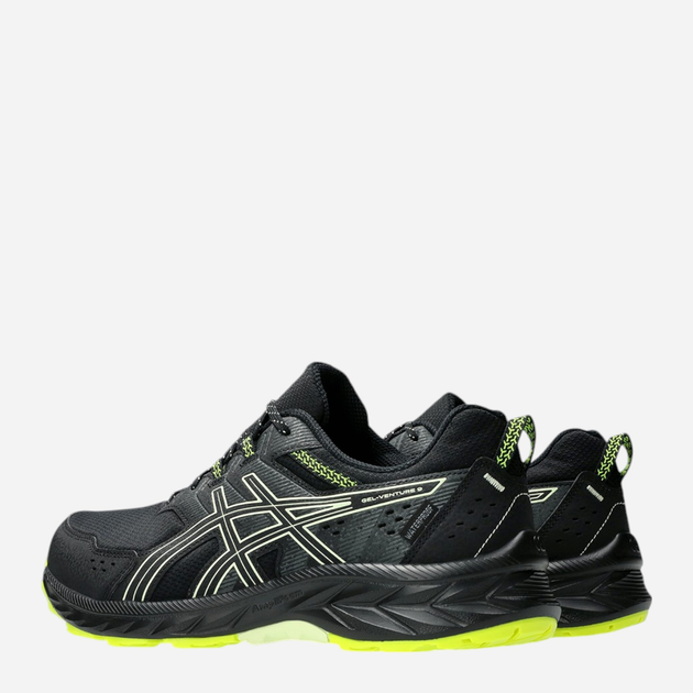 Чоловічі кросівки для бігу ASICS Gel-Venture 9 1011B705-003 43.5 (9.5US) 27.5 см Чорний/Світло-зелений (4550457727754) - зображення 4