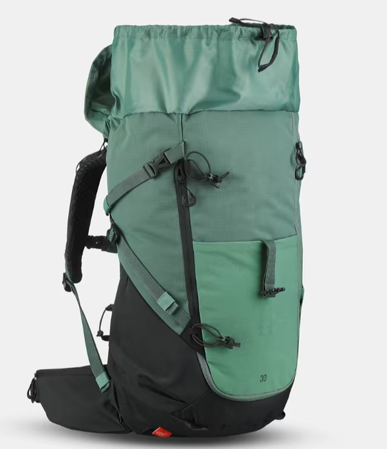 Туристический Рюкзак QUECHUA MH500 S 30л 63 x 30 x 23 см Зеленый Отделение для Гидратора Дощевик - изображение 5