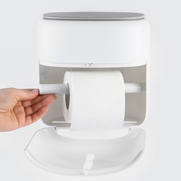 Держатель для туалетной бумаги МВМ BP-44 WHITE/GRAY - изображение 5