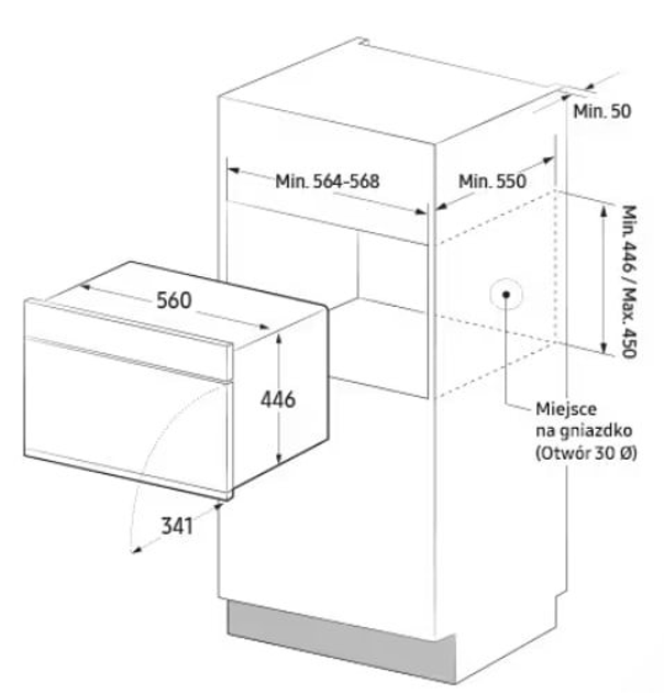 Духова шафа електрична Samsung NQ5B4353FBK/WT - зображення 3