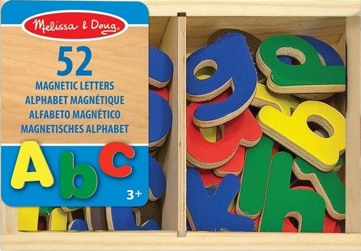 Розвиваючий набір Melissa & Doug Магнітні дерев'яні літери в коробці 10448 (000772104487) - зображення 1