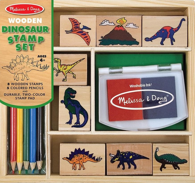 Zestaw kreatywny Melissa & Doug Pieczątki Dinozaury 11633 (000772116336) - obraz 1