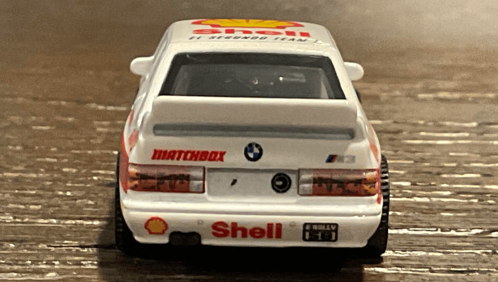 Машинка Premium Matchbox 1993 BMW E30 M3 Shell Collectors 1:64 HVW08 White - зображення 4