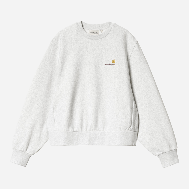 Світшот жіночий Carhartt WIP American Script Sweatshirt W I033649-482XX M Світло-сірий (4064958867135) - зображення 3