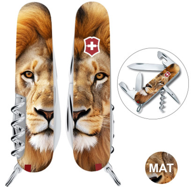 Складной нож Victorinox SPARTAN ANIMAL Лев 1.3603.7.F1010pw - изображение 2