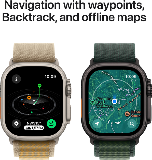 Смарт-годинник Apple Watch Ultra 2 (2024) GPS + Cellular 49mm Black Titanium Case with Black Titanium Milanese Loop - L (MX5V3) - зображення 6