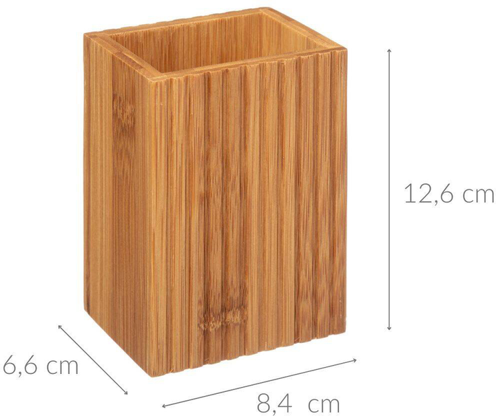 Стакан для зубних щіток 5five Simply Smart Terre Inconnur Bamboo (3560233829696) - зображення 2