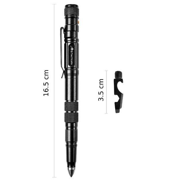 Професійна Тактична Ручка JB Tacticals JB-02 8в1 Чорний - Фото 6 Професійна Тактична Ручка JB Tacticals JB-02 8в1 Чорний - зображення 6