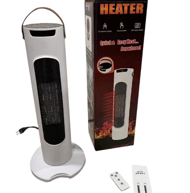 Электрический тепловентилятор Quick & Easy Heat 2000W напольный обогреватель с защитой - изображение 3