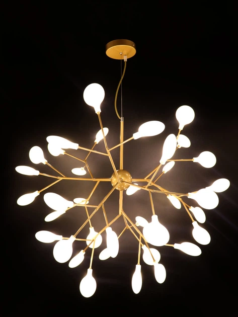 Люстра стельова LED на 36 лампочок H686/36-gd Золото 75х80х80 див. - зображення 2