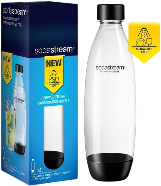 Пляшка Sodastream 1шт. 1л Black - зображення 2