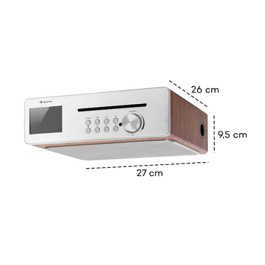 Кухонное Интернет радио Auna Silverstar Chef Kitchen Темное Дерево Б/У - изображение 2