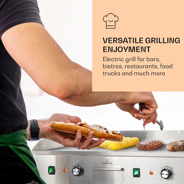 Профессиональный гриль Klarstein Grillmeile 4400 Белый Б/У - изображение 7