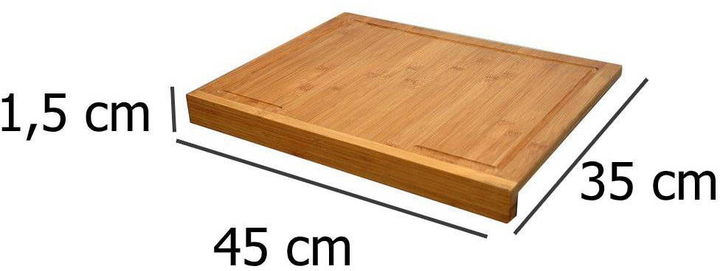 Deska do krojenia Excellent Houseware bambusowa 2 w 1 (8711295880872) - obraz 4