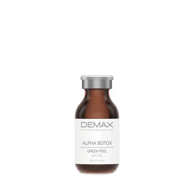 Пилинг с полифенолами зеленого винограда и пептидами Demax Alpha botox green peel 20 мл - Фото 1 Пилинг с полифенолами зеленого винограда и пептидами Demax Alpha botox green peel 20 мл - изображение 1