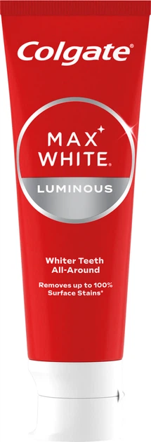 Зубна паста Colgate Max White Luminous 75 мл (8714789867632) - Фото 6 Зубна паста Colgate Max White Luminous 75 мл (8714789867632) - зображення 6