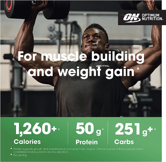Гейнер Optimum Nutrition EU Serious Mass 2727 g (Chookies cream) - зображення 4