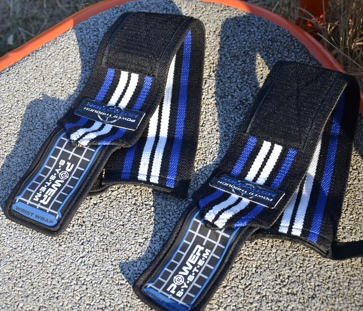 Бинти для зап'ясть (кистьові бинти) Power System PS-3500 Wrist Wraps Blue/Black (пара) - изображение 10