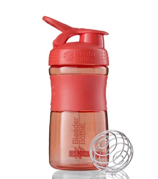 Шейкер спортивний (пляшка) BlenderBottle SportMixer Flip 20oz/590ml Coral - изображение 3