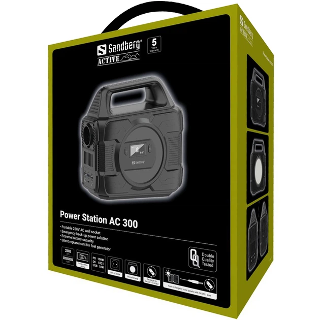 Stacja ładująca Sandberg AC 300 / 300 W / 288 Wh / Li-ion (420-84) - obraz 6