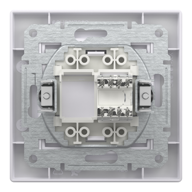 Розетка компьютерная 1-я RJ-45 UTP категории 5e Asfora EPH4300121 белая - изображение 2