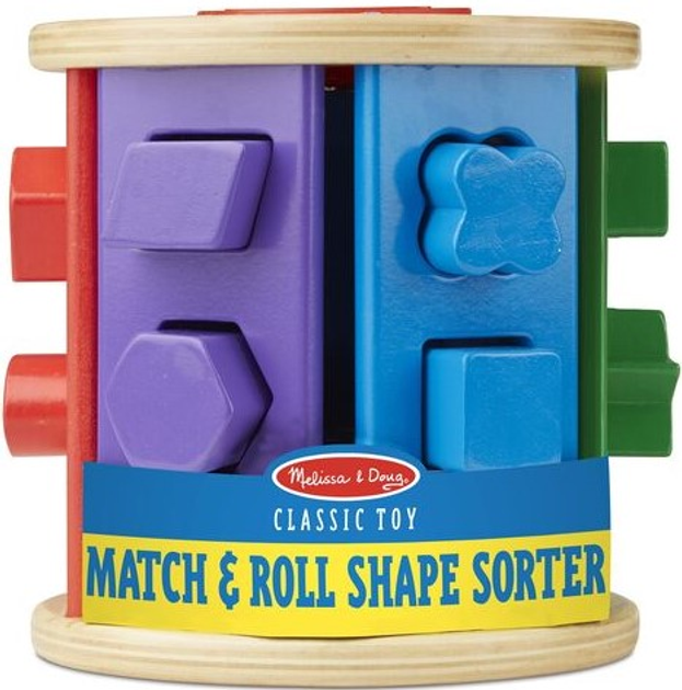 Zabawka dla dzieci Melissa & Doug Drewniany walec sorter ksztaltow i kolorow 19041 (0000772190411) - obraz 1