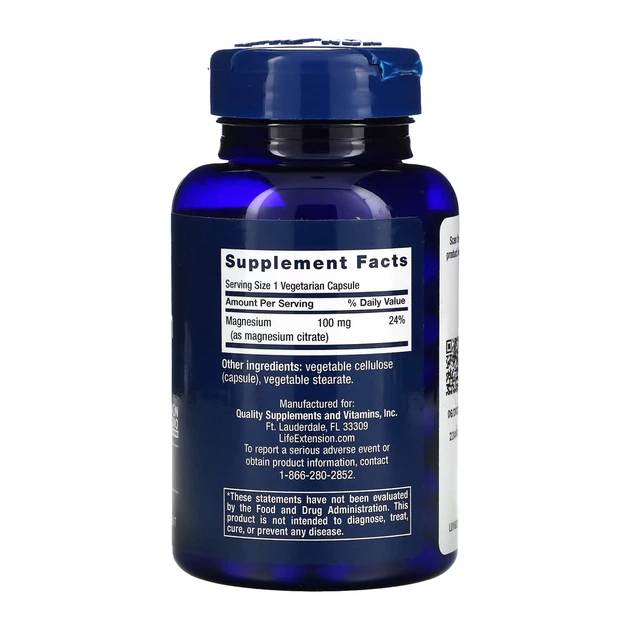 Magnesium (Citrate) 100 mg - 100 vcaps - зображення 2