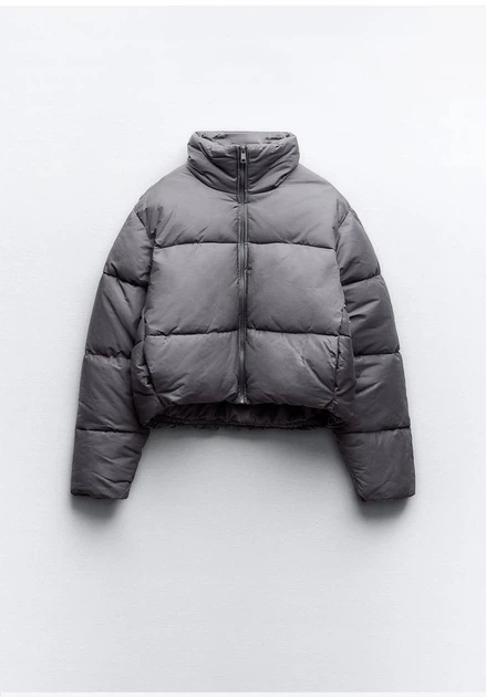 Куртка ZARA Faded Effect Puffer Anorak XS Сіра (5320\719\819