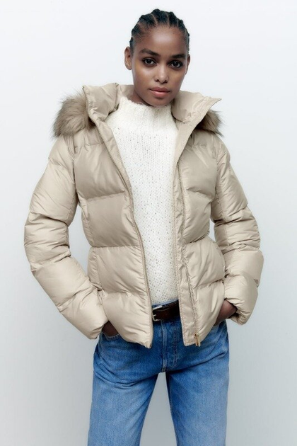 Куртка жіноча Zara Water and Wind Protection Puffer Jacket