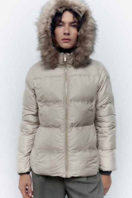 Куртка жіноча Zara Water and Wind Protection Puffer Jacket