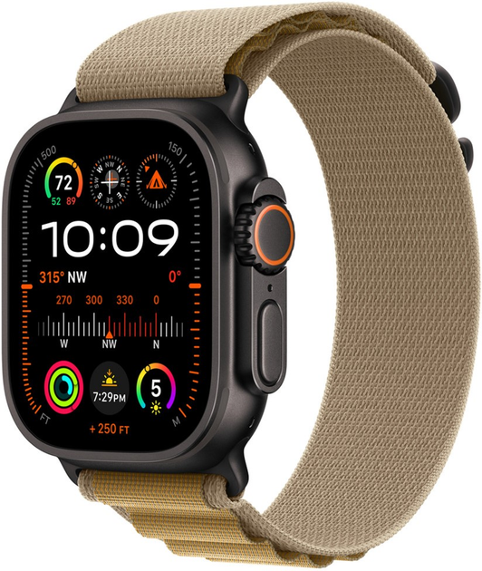 Ремінець Apple Alpine Loop для Apple Watch 49mm Large Tan (MXN33) - зображення 1