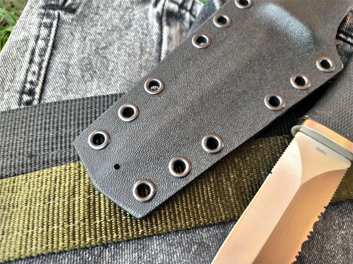 Чохол з кайдексу на ніж Sog Pentagon. Чорний. MOLLE LOK. - зображення 6