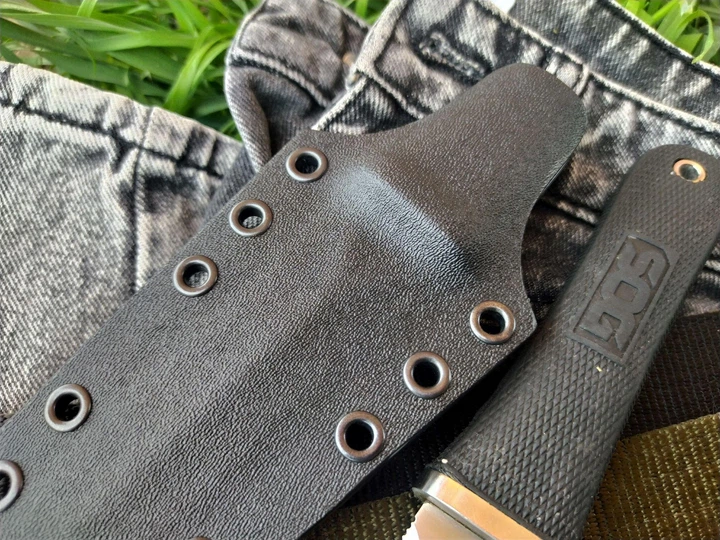 Чохол з кайдексу на ніж Sog Pentagon. Чорний. MOLLE LOK. - зображення 7