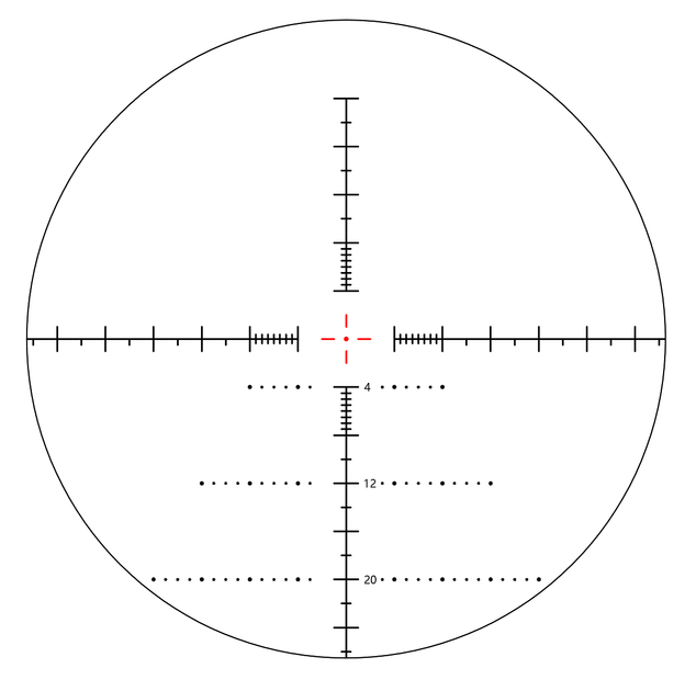 Прицел Vector Optics Sentinel 6-24x50 (30 мм) illum. FFP (SCFF-57) - изображение 4